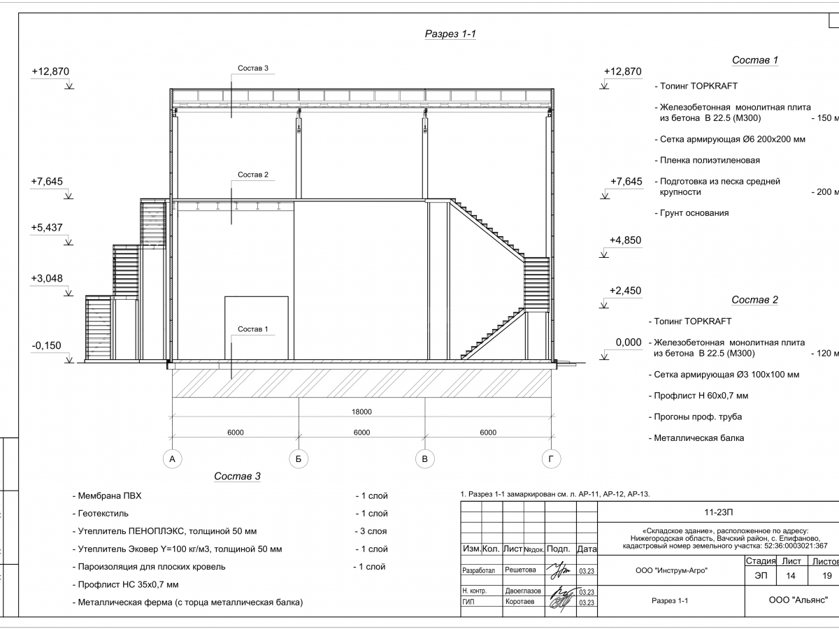 Планировка Склад из сэндвич-панелей -  фото 6