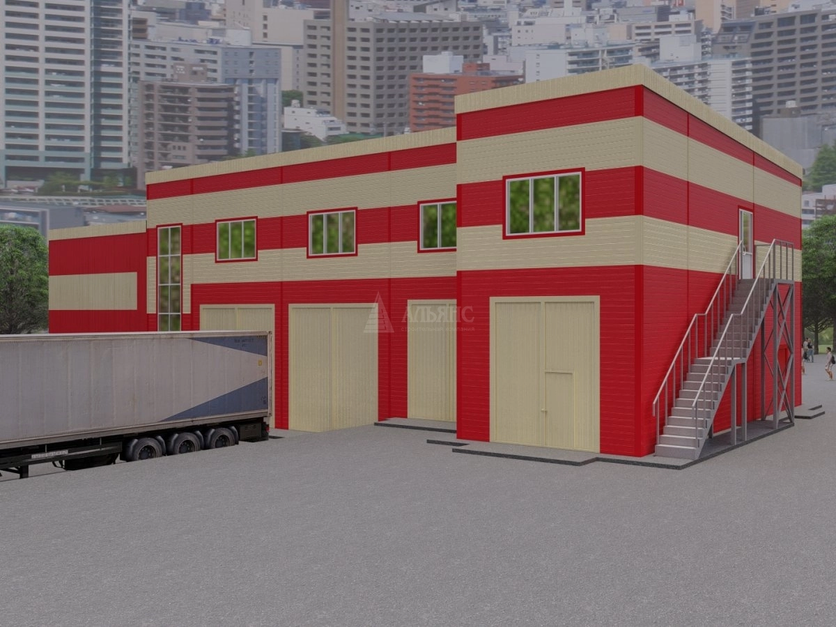 3D визуализация СТО из сэндвия-панеелей - фото 1